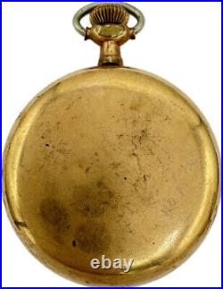 Antique 16 Size Star Coin Edge Center Pocket Watch Case 10k Gold Filled USA