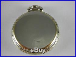 Antique 16s Bunn Special 14k white gold filled pocket watch case by Wadsworth