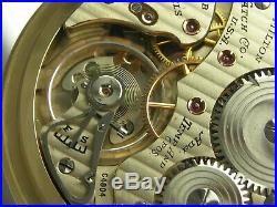 Antique 16s Hamilton 992B Rail Road pocket watch. Wadsworth case. Made 1940