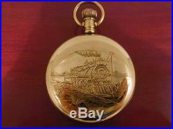 Antique 16s Rose Gold Swing Out Railroad Pocket Watch Case 16 size