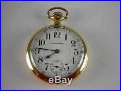 Antique 16s South Bend The Studebaker 21j Rail Road pocket watch 1918. Nice case
