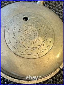 Antique 1700'S Tortoise Shell 70mm Pair Case Verge Fussee European Pocket Watch