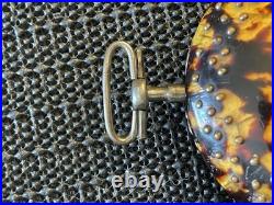 Antique 1700'S Tortoise Shell 70mm Pair Case Verge Fussee European Pocket Watch