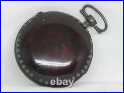 Antique 1700's Tortoise Shell 53mm Pair Case Verge Fusee French Pocket Watch