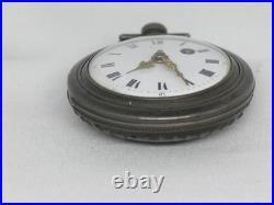 Antique 1700's Tortoise Shell 53mm Pair Case Verge Fusee French Pocket Watch