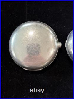 Antique 1827 London Sterling Silver Pair Pocket Watch Case William Lewis WL