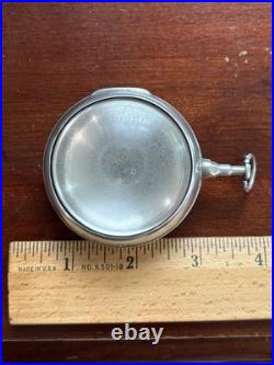 Antique 1827 London Sterling Silver Pair Pocket Watch Case William Lewis WL