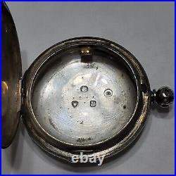 Antique 1845-1855 English London Sterling Silver. 925 Pocket Watch Case 71 Gram