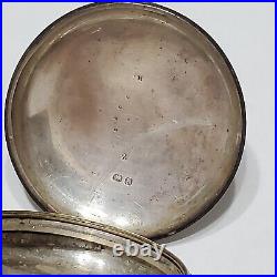 Antique 1845-1855 English London Sterling Silver. 925 Pocket Watch Case 71 Gram