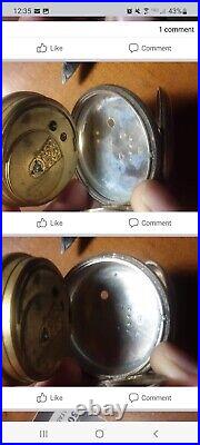 Antique 1857 London Assay Sterling Pocket Key Winding Watch Case by James Oliver