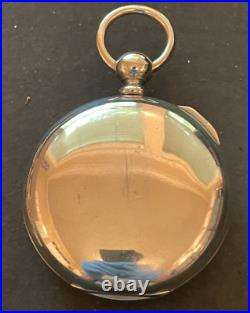 Antique 1870 Waltham PS Bartlett 1857 Pocket Watch Ticks Silver Case 18s 11j KW