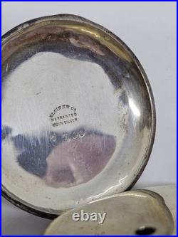 Antique 1876 ELGIN'Leader' Gents Coin Silver Full Hunter Key Wind Pocket Watch