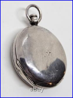 Antique 1876 ELGIN'Leader' Gents Coin Silver Full Hunter Key Wind Pocket Watch