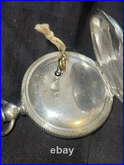 Antique 1877 WALTHAM PS Bartlett Victorian Coin Silver Full Hunter Pocket Watch