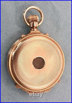 Antique 1882 14K Waltham Box Hinge Hunter Case Pocket Watch JESSIE FROM PAPA