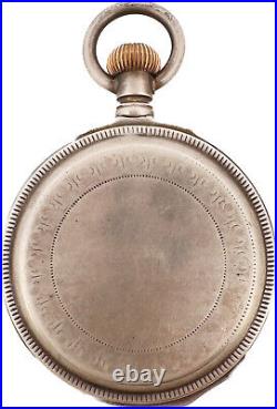 Antique 1882 Box Hinge Hunter Pocket Watch Case for 18 Size Coin Silver Rare