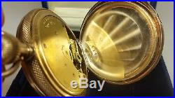 Antique 1884 American Waltham 14s Pocket Watch 12k 14k SOLID GOLD Hunter Case