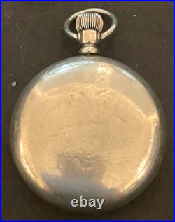 Antique 1884 Waltham Appleton Tracy 1877 Pocket Watch Runs Silverode Case 18s 7j