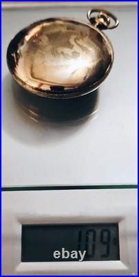 Antique 1886 Elgin Pocket Watch In Gold Filled Case