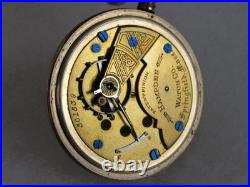 Antique 1888 Hampden 15J Pocket Watch in Rival Warranted Case