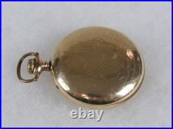 Antique 1888 Hampden 15J Pocket Watch in Rival Warranted Case