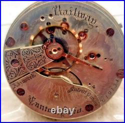 Antique 1890 Hampden Hunter Case Pocket Watch Movement 18 S! 15J! RUN GREAT