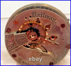 Antique 1890 Hampden Hunter Case Pocket Watch Movement 18 S! 15J! RUN GREAT