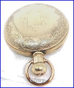 Antique 1893 ELGIN Hunter Case Gold Filled Pocket Watch -18 S -11 J Run