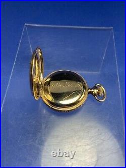 Antique 1894 Elgin 6s, 11J, TRI-Color Gold, 14k Hunter Case Pocket Watch, Mdl. 2