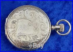 Antique 1895 Elgin 14k Solid Yellow Gold Double Hunter Case 6s Pocket Watch