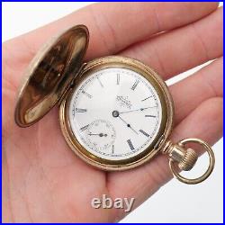 Antique 1896 Elgin Grade 117 6S 7 Jewels Hunter Case Pocket Watch Running
