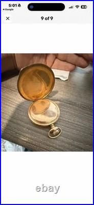 Antique 1899 Elgin Pocket Watch 7 Jewels Hunter Case Safety Pinion #7914048