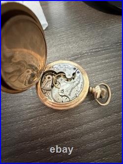 Antique 1899 Elgin Pocket Watch 7 Jewels Hunter Case Safety Pinion #7914048
