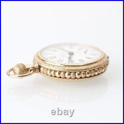 Antique 18S Waltham Santa Fe Route Pocket Watch Grade 35 J Boss Case Stunning