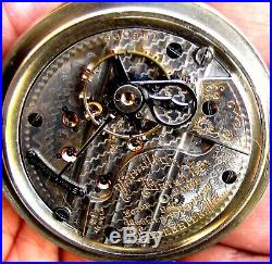 Antique 18 Size 21 Jewel Display Case Railroad Pocket Watch Hamilton 940
