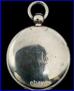 Antique 18 Size BWCF 4 Ounce Hunter Pocket Watch Case for Key Wind Coin Silver