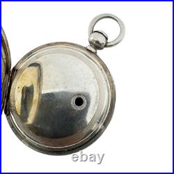 Antique 18 Size BWCF 4 Ounce Hunter Pocket Watch Case for Key Wind Coin Silver