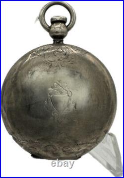 Antique 18 Size Elgin Hunter Pocket Watch Case for Key Wind Coin Silver Early