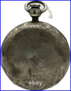 Antique 18 Size Elgin Hunter Pocket Watch Case for Key Wind Coin Silver Early