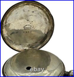 Antique 18 Size Elgin Hunter Pocket Watch Case for Key Wind Coin Silver Early