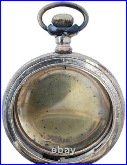 Antique 18 Size H&S Shield & Sunburst Hunter Pocket Watch Case Gold FIlled