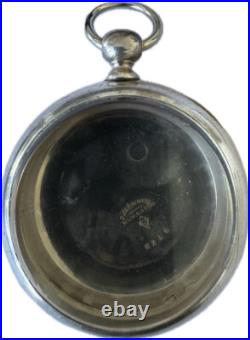 Antique 18 Size Invisible Joint Pocket Watch Case for Key Wind Coin Silver USA