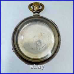 Antique 18 Size Keystone 3 Ounce Gold Hinge Pocket Watch Case Coin Silver USA