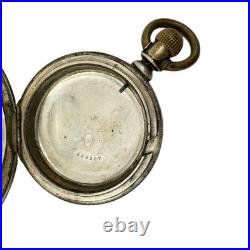Antique 18 Size Keystone 3 Ounce Gold Hinge Pocket Watch Case Coin Silver USA