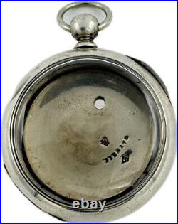 Antique 18 Size Keystone Leader Pocket Watch Case for Key Wind Coin Silver USA