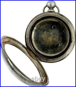 Antique 18 Size Keystone Leader Pocket Watch Case for Key Wind Coin Silver USA