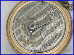 Antique 18 Size Waltham Conversion Dial Choo-choo Case Pocket Watch, Running