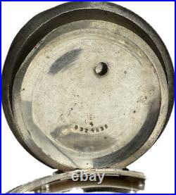 Antique 18 Size Waltham Gold Hinge Pocket Watch Case for Key Wind Coin Silver
