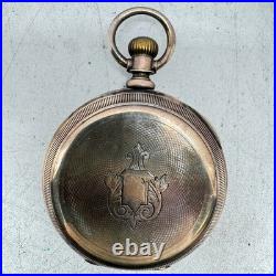 Antique 18s Charles Glatz Pocket Watch Case for Key Wind Sterling Silver Rare