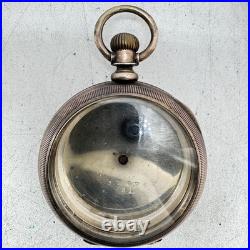 Antique 18s Charles Glatz Pocket Watch Case for Key Wind Sterling Silver Rare